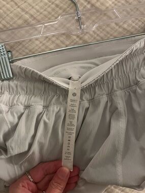 Lululemon White Athletic Shorts